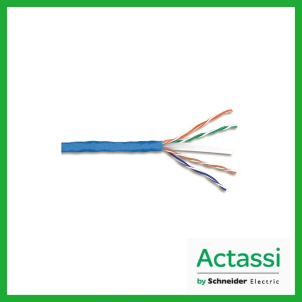 ACT4P6UCM3RBBU - ACTASSI SCHNEIDER - CABLE LAN U/UTP CAT 6 PVC CM 305M AZUL