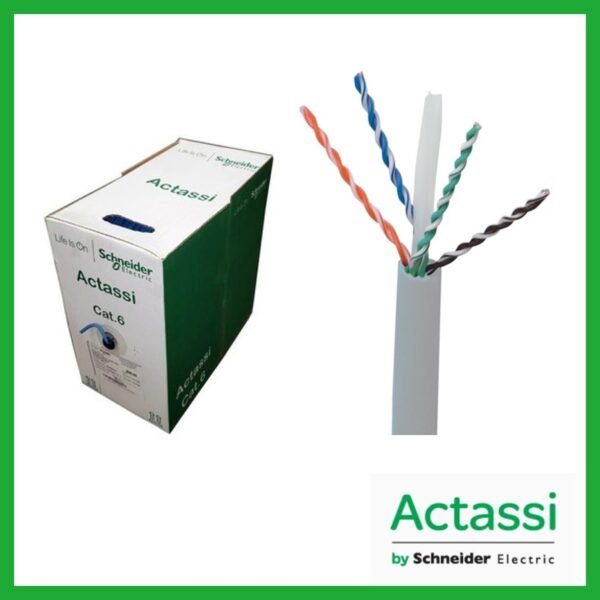 ACT4P6UCM3RBGY - ACTASSI SCHNEIDER - CABLE DE COBRE CATEGORIA 6 4 PARES UTP 305M GRIS CM