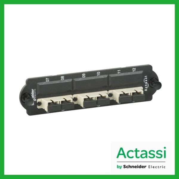 ACTFM1UF2SC3PMM - ACTASSI SCHNEIDER - FRENTE HD PANEL BANDJ 3 ADAPTADORES SC DX MM  ACTFM1U