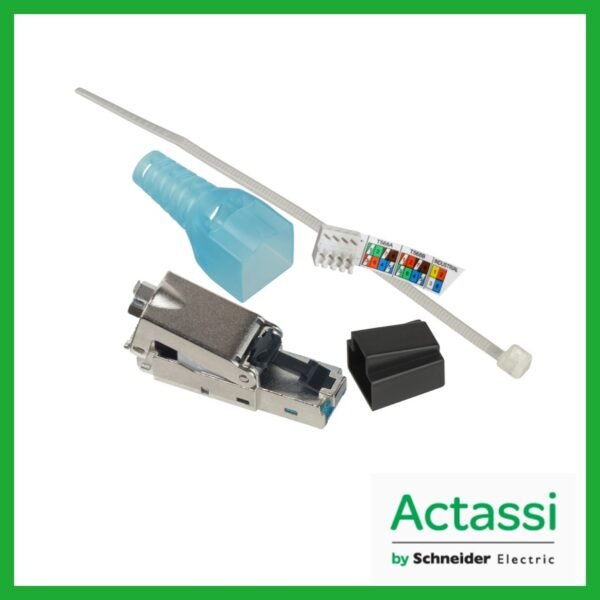 ACTPG6ATLS001 - ACTASSI SCHNEIDER - PLUG RJ45 CATEGORIA 6A BLINDADO STP