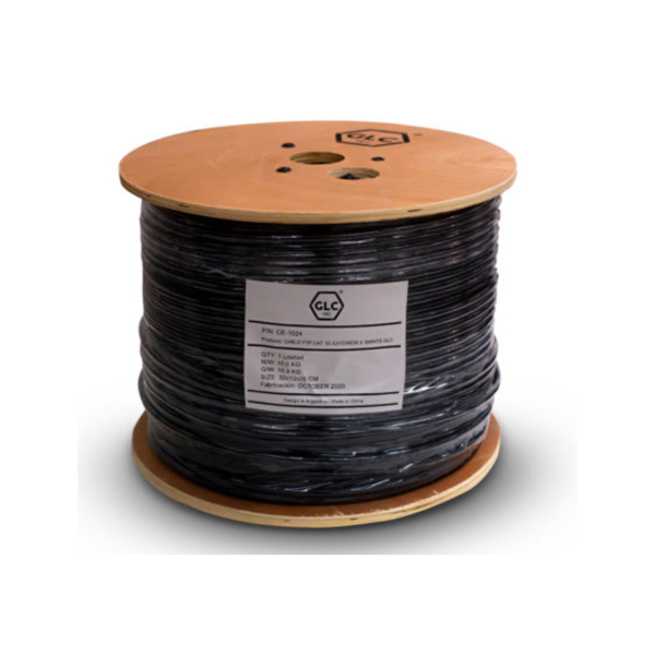 CE-1024 - CABLE FTP CAT. 5E EXTERIOR X 305MTS GLC DOBLE VAINA + PANTALLA