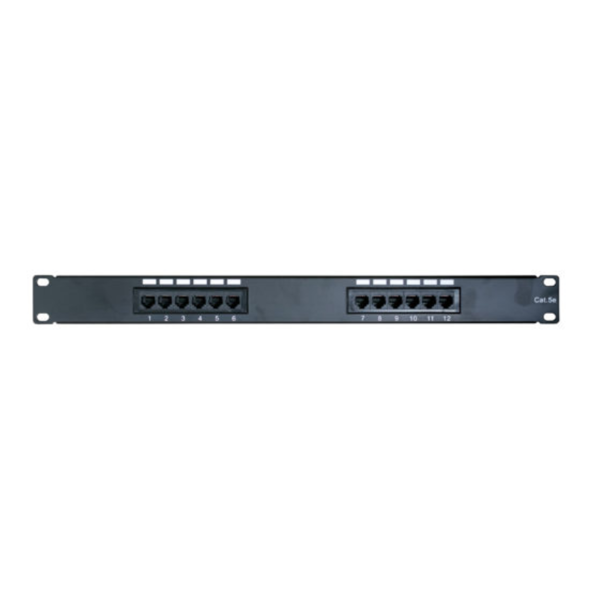 PATCH PANNEL 12PORTS CAT 5E P/ KRONE/110 RACKEABLE