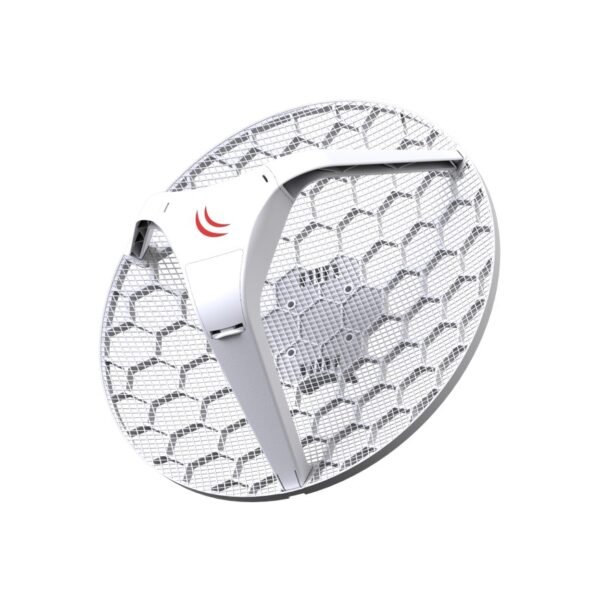 RBLHG-5ND MIKROTIK DUAL CHAIN 24.5DBI 5GHZ CPE/POINT-TO-POINT INTEGRATED ANTENNA, 600MHZ CPU, 64MB RAM
