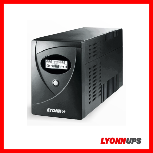 UPS LYONN MOD CTB-1200AP - LCD - 1200VA - SALIDA: Tensión 220Vca, Regulación de Tensión +/-10%