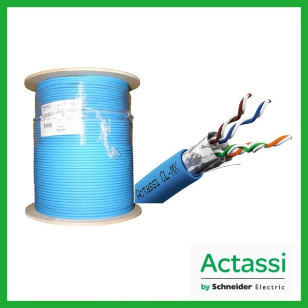 VDICD68X218 - ACTASSI SCHNEIDER - CABLE LAN F/FTP 4P CAT6A EUROCLASS D 550MHZ LSZH BOBINA DE 500M