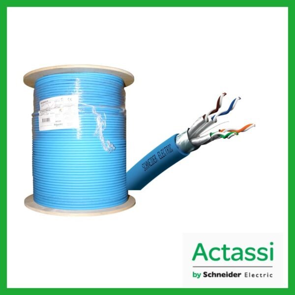 VDICD64X218 - ACTASSI SCHNEIDER - CABLE LAN F/FTP CAT 6A LSZH BOBINA DE 500M AZUL