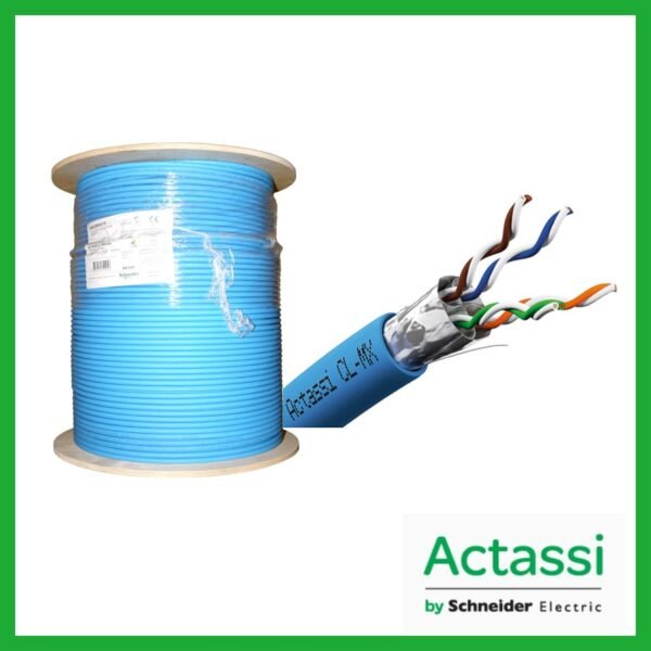 VDICC68X218 - ACTASSI SCHNEIDER - CABLE LAN F/FTP 4P CAT6A LSFRZH BOBINA DE 500M AZ