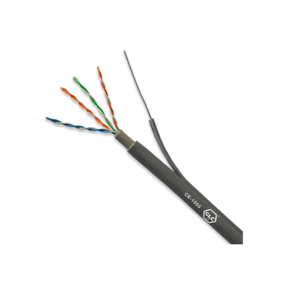 CE-1053 - CABLE UTP CAT 5E EXTERIOR C/PORTANTE ACERO X 305MTS GLC (DOBLE VAINA) - Image 2